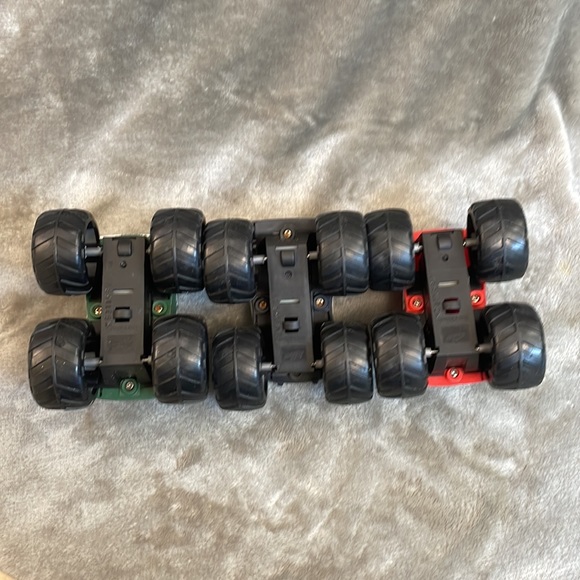 Lot of 3 Kids Galaxy Monster Trucks Soft Plastic: Garbage, Fire, & Police Trucks - Picture 10 of 12